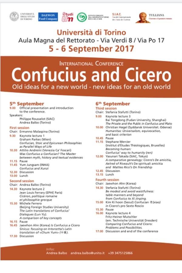 Confucius and Cicero poster